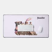 Moteur de train rose Style Steampunk Vintage (Clavier et souris)