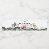 Moteur Dirt Vélo Anniversaire Fête Étiquette boute (Étiquettes simples)