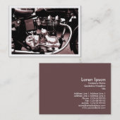 Moteur Moto Classique, Mini Carte photo (Devant / Derrière)