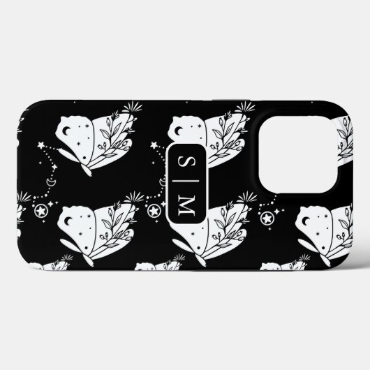 Moth Butterfly Hoesje-Mate iPhone Case (Achterkant (horizontaal))