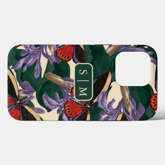 Moth Butterfly Hoesje-Mate iPhone Case (Achterkant (horizontaal))