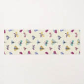 Moth Butterfly kleurig Pattern Yoga Mat (Achterkant (horizontaal))