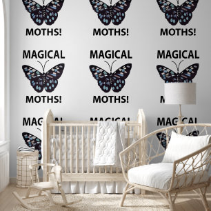 Moth Butterfly Magical Moths Behang
