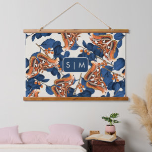 Moth Butterfly-patroon Verheldering van tapijt Hangend Wandkleed