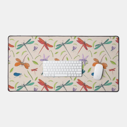 Moth Butterfly Pattern Bureaumat (Keyboard & Muis)