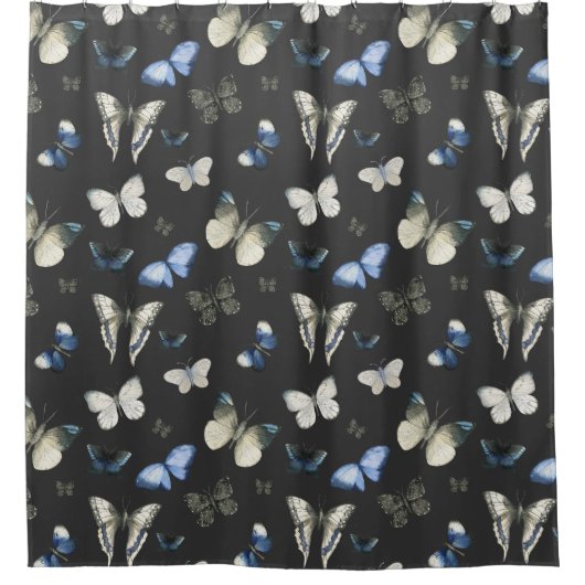 Moth Butterfly Pattern Douchegordijn (Voorkant)