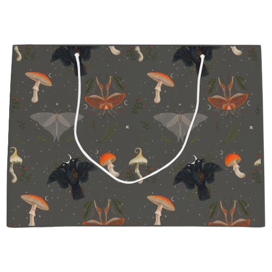 Moth Butterfly Pattern Groot Cadeauzakje (Voorkant)