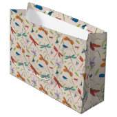 Moth Butterfly Pattern Groot Cadeauzakje (Voorkant Gekanteld)