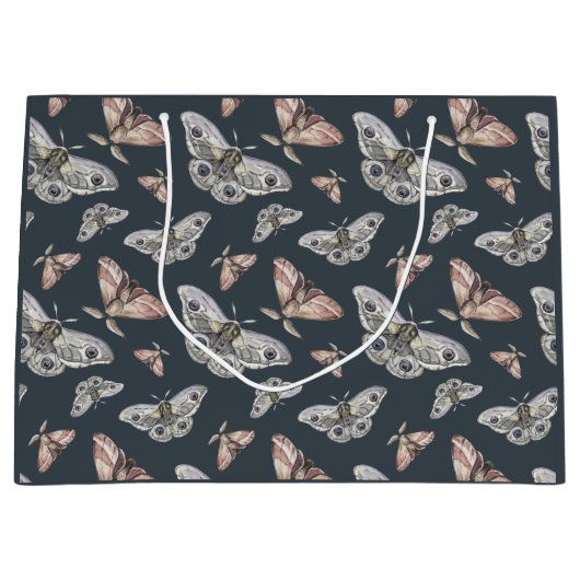 Moth Butterfly Pattern Groot Cadeauzakje (Voorkant)