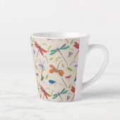 Moth Butterfly Pattern Latte Mok (Rechts)