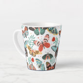 Moth Butterfly Pattern Latte Mok (Linkerhoek)