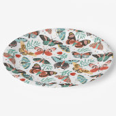 Moth Butterfly Pattern Papieren Bordje (Gekanteld)