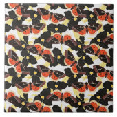 Moth Butterfly Pattern Tegeltje (Voorkant)