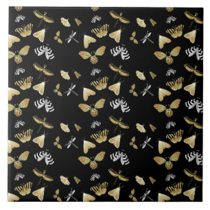 Moth Butterfly Pattern Tegeltje
