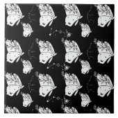 Moth Butterfly Pattern Tegeltje (Voorkant)