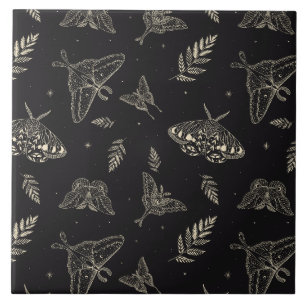 Moth Butterfly Pattern Tegeltje