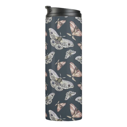 Moth Butterfly Pattern Thermosbeker (Geroteerd rechts)