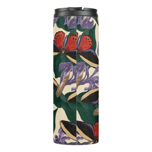 Moth Butterfly Pattern Thermosbeker (Achterkant)