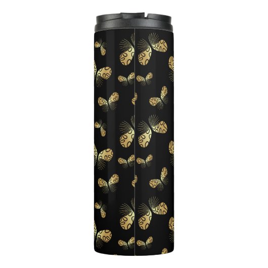 Moth Butterfly Pattern Thermosbeker (Achterkant)