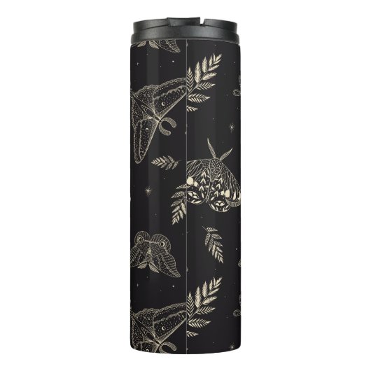 Moth Butterfly Pattern Thermosbeker (Achterkant)