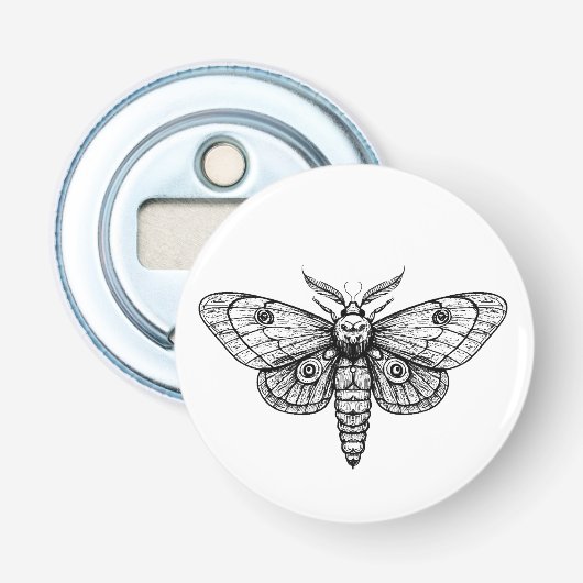 Moth Button Flesopener (Voorkant)