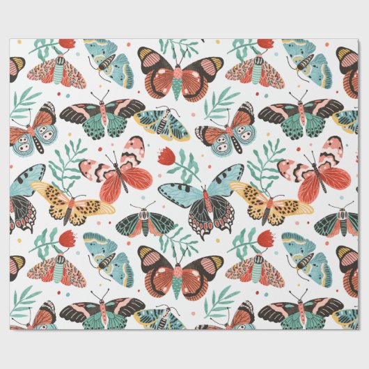 Moth Cadeaupapier (Vlak)