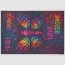 Moth - Empowering Words Decoupage Paper LGBTQ