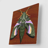 Moth Emrelibaas Vierkante Klok (Hoek)