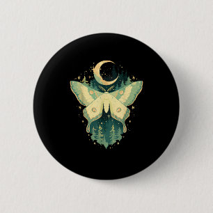 Moth Fairycore Goblincore Whimsigoth Cottagecore Ronde Button 5,7 Cm