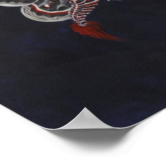 Moth Loves the Moon petite impression (Coin)