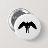 Moth Man Ronde Button 5,7 Cm (Voorkant /achterkant)
