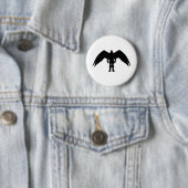 Moth Man Ronde Button 5,7 Cm (In situ)