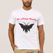 Moth Man T-shirt (AI gegenereerd) (Voorkant)