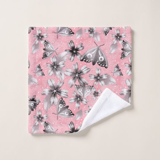 Moth Meadow Rose (Gant de toilette)