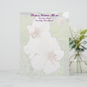 Moth Mullein Wildflower Letterhead Persoonlijk Briefhoofd (Staand voorkant)
