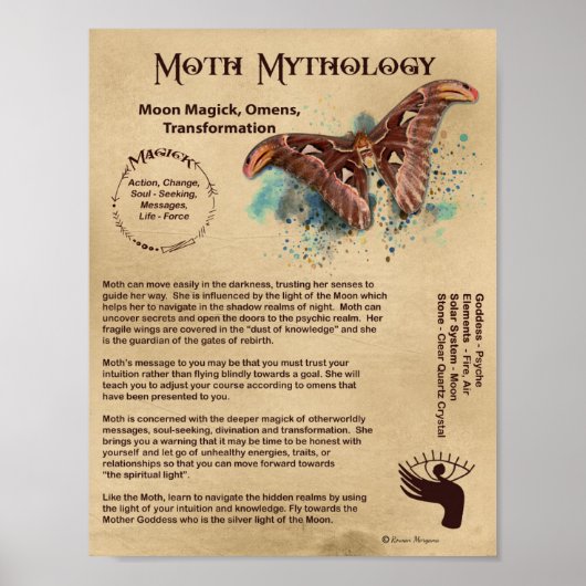 MOTH MYTHOLOLOGIE POSTER (Devant)