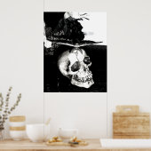 Moth op de schedel poster (Keuken)
