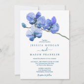 Moth Orchid Wedding Invitation Kaart (Voorkant)
