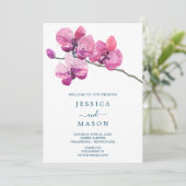 Moth Orchid Wedding Programme (Debout devant)