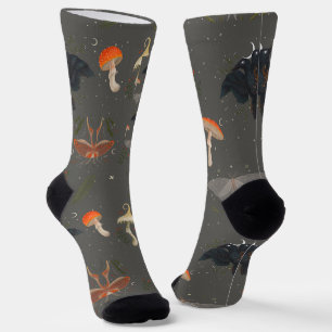 Moth Pattern Sokken