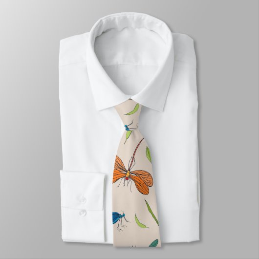 Moth Pattern Stropdas (Gebonden)