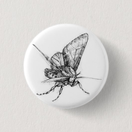 Moth Ronde Button 3,2 Cm (Voorkant)