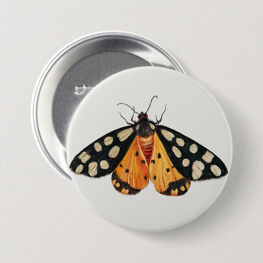 Moth Ronde Button 7,6 Cm (Voorkant /achterkant)