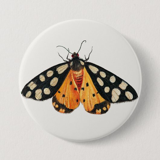 Moth Ronde Button 7,6 Cm (Voorkant)