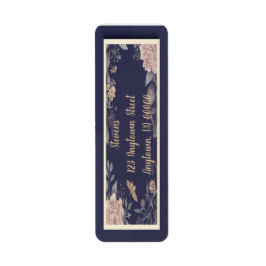 Moth, Roos & Thistle Retour Adreslabels Etiket