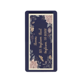 Moth, Rose & Thistle Retouradresstickers Etiket