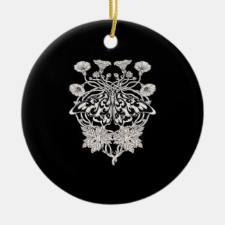 Moth Talisman - Whimsigoth Screenprint Stijltekeni Keramisch Ornament