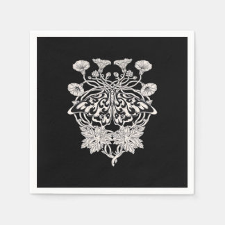 Moth Talisman - Whimsigoth Screenprint Stijltekeni Servet