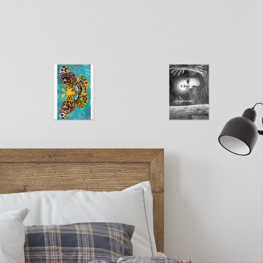 Moth & The Wanderer Muurkunst Sets (Slaapkamer)