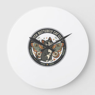 Moth Vlinder Kat POD Vector Kunst - Moth Vlinder Grote Klok